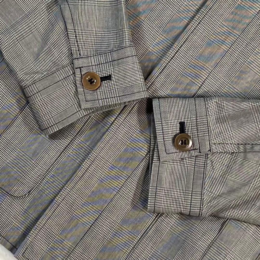 【極美品】Paul Smith グレンチェック ミリタリーブルゾン メンズ L