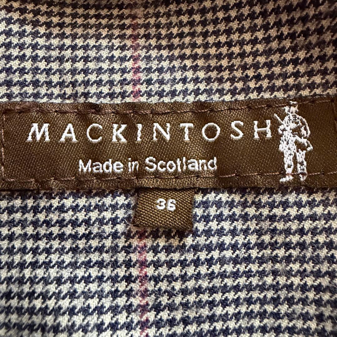 MACKINTOSH ゴム引きコート ライナー付 サイズ36 赤