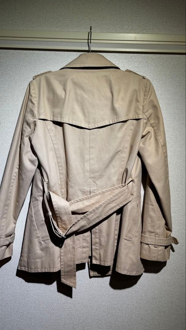 【美品BURBERRYBLUELABELトレンチコート38ベージュ ノバチェック