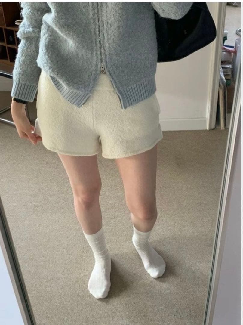 ounce 韓国 fog alpaca boucle knit cardigan