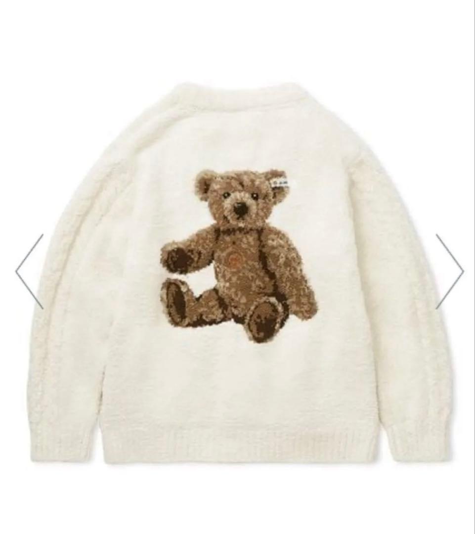 【Steiff】【UNISEX】パウダージャガードカーディガン