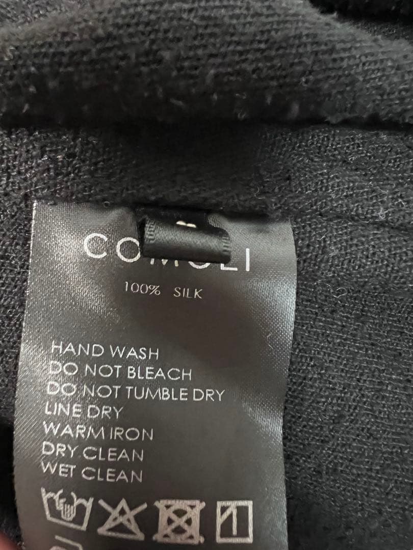 comoli 25ss シルクネップジップショートジャケット　サイズ2