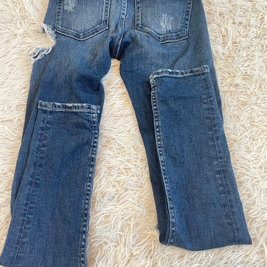 完売商品　GYDA サイドスリットデニムスキニー　ダメージ　希少　Lサイズ