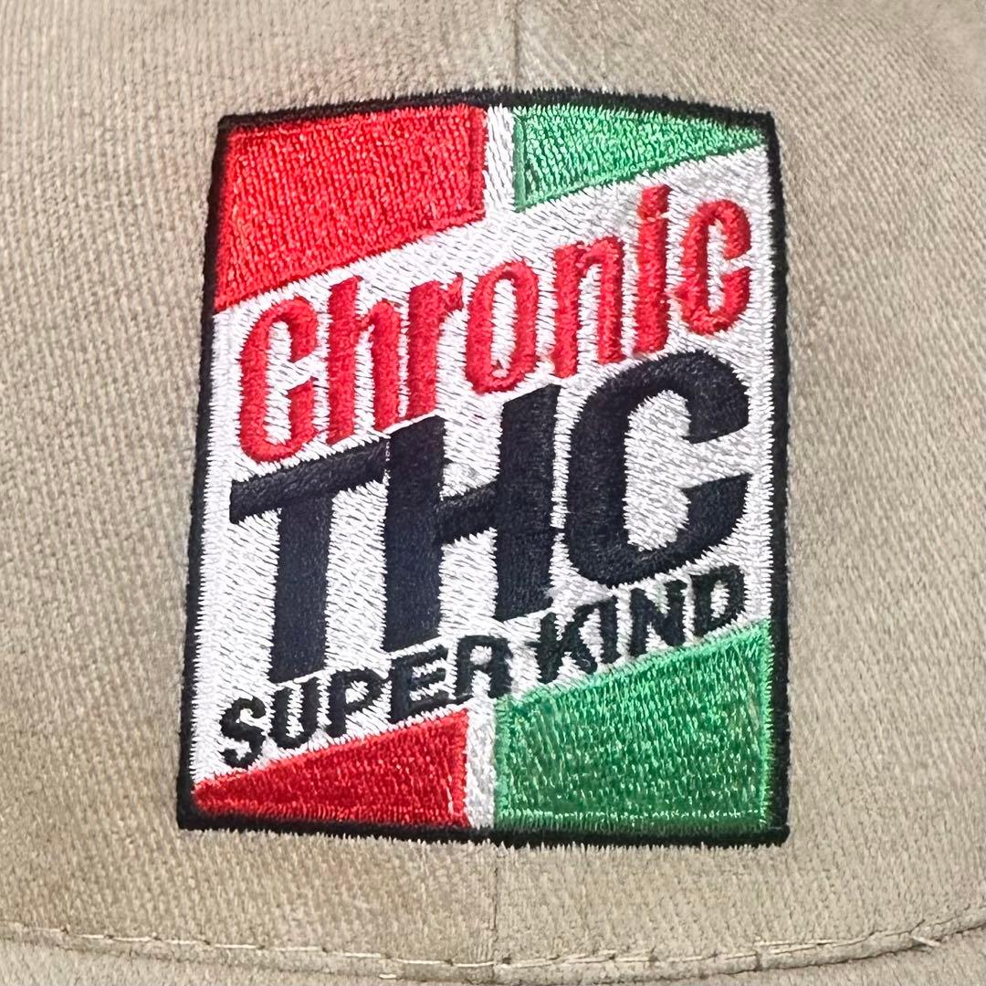 90s THC Chronic Super Kind キャップ USA製ベージュ