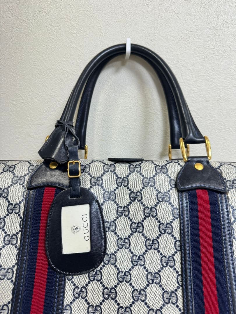 【希少】GUCCI グッチ シェリーライン 大型ハンドバッグ