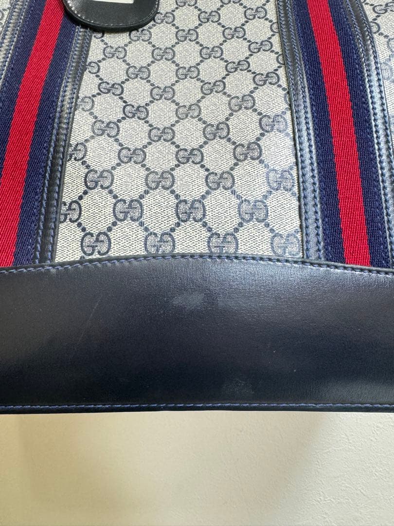 【希少】GUCCI グッチ シェリーライン 大型ハンドバッグ