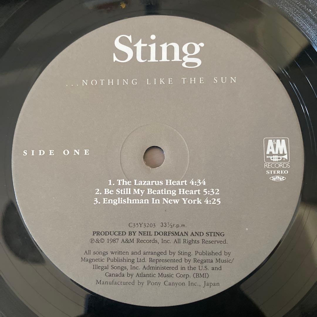 スティング ／Nothing Like The Sun 2枚組 LP レコード