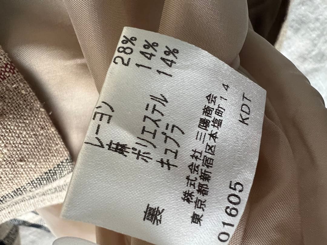 BURBERRY チェック柄 ノースリーブワンピース 40
