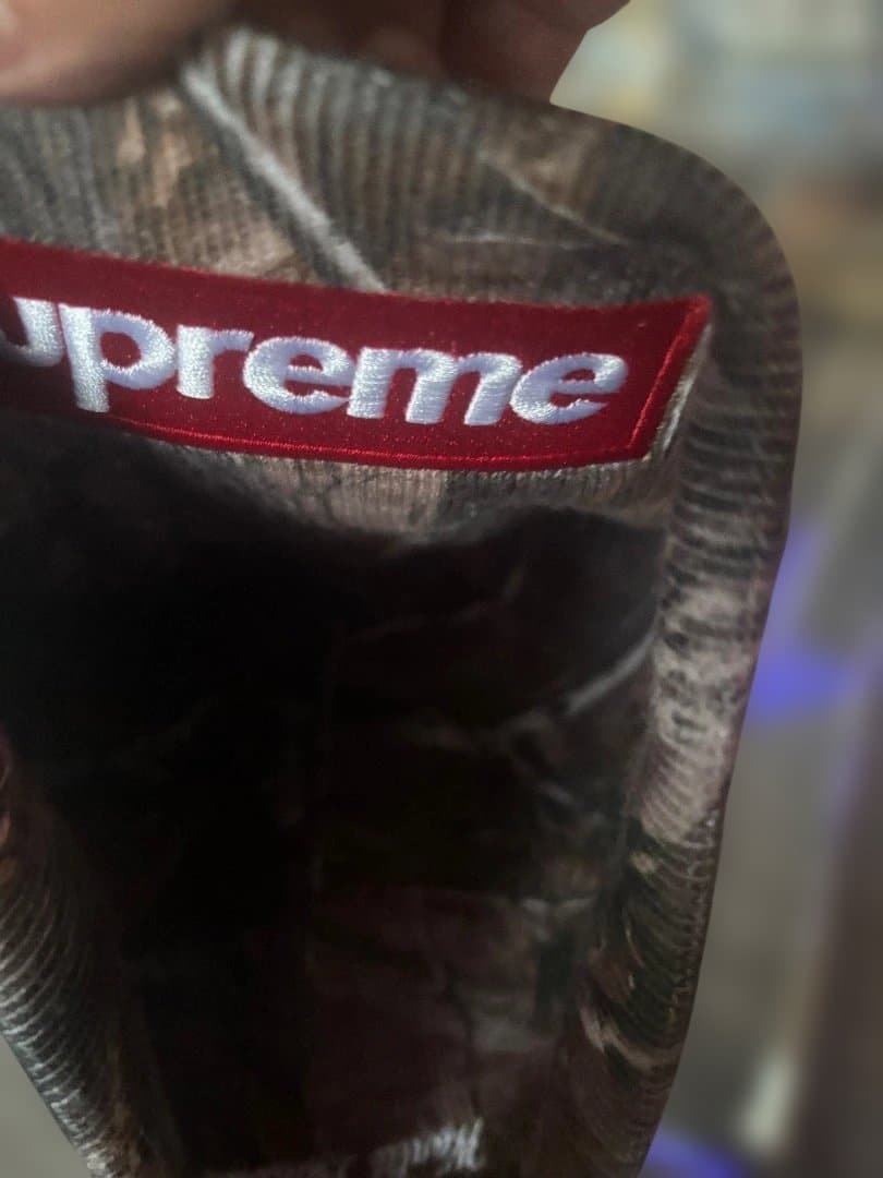 Supreme 迷彩ビーニー