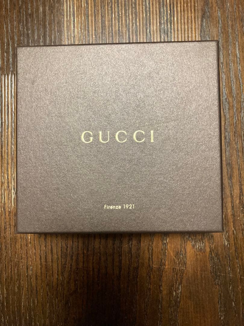 GUCCI GGパターン 二つ折り財布 ネイビー