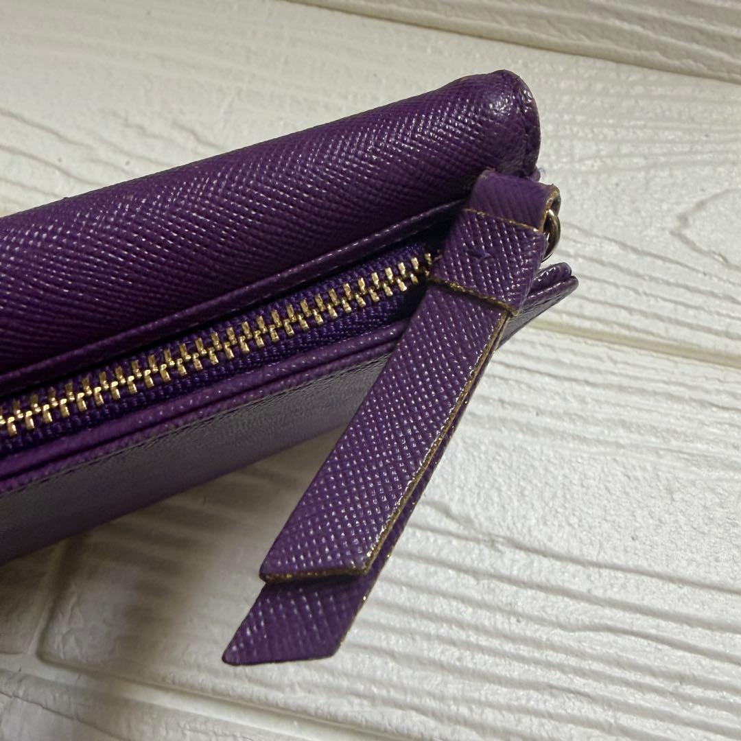 希少 アナスイ ハローキティ 三つ折財布 紫