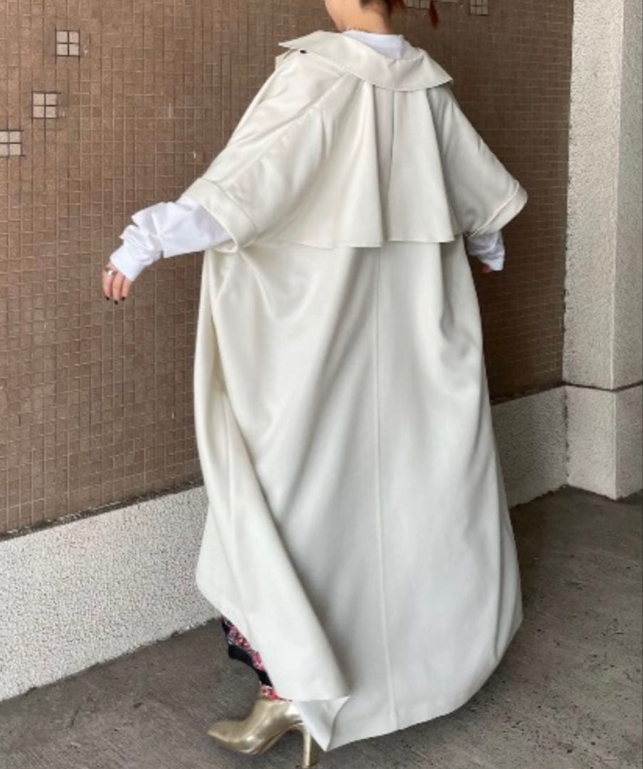Ameri TRENCH MULTI WAY LONG VEST ホワイト M