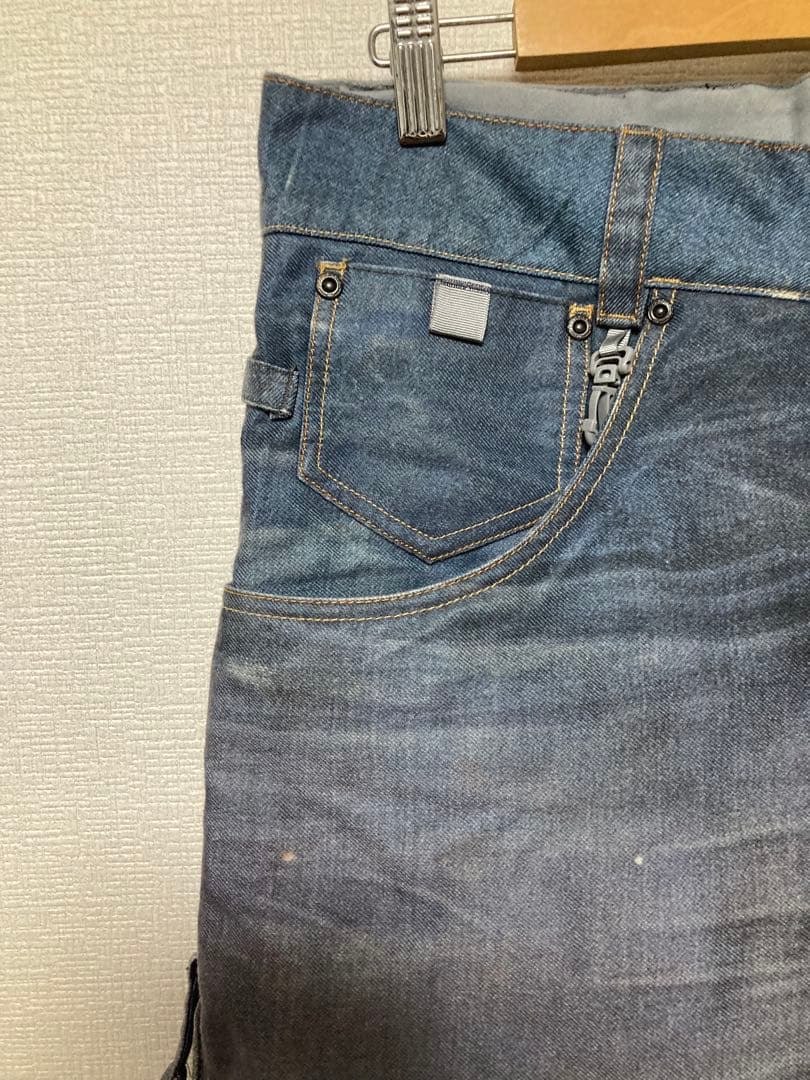 686 55 diesel コラボ　ダメージ加工　スノーボードパンツ　デニム
