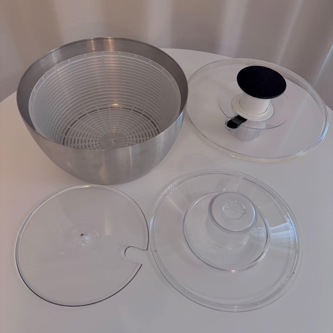 OXO オクソー サラダスピナー 野菜水切り器 ステンレス 大