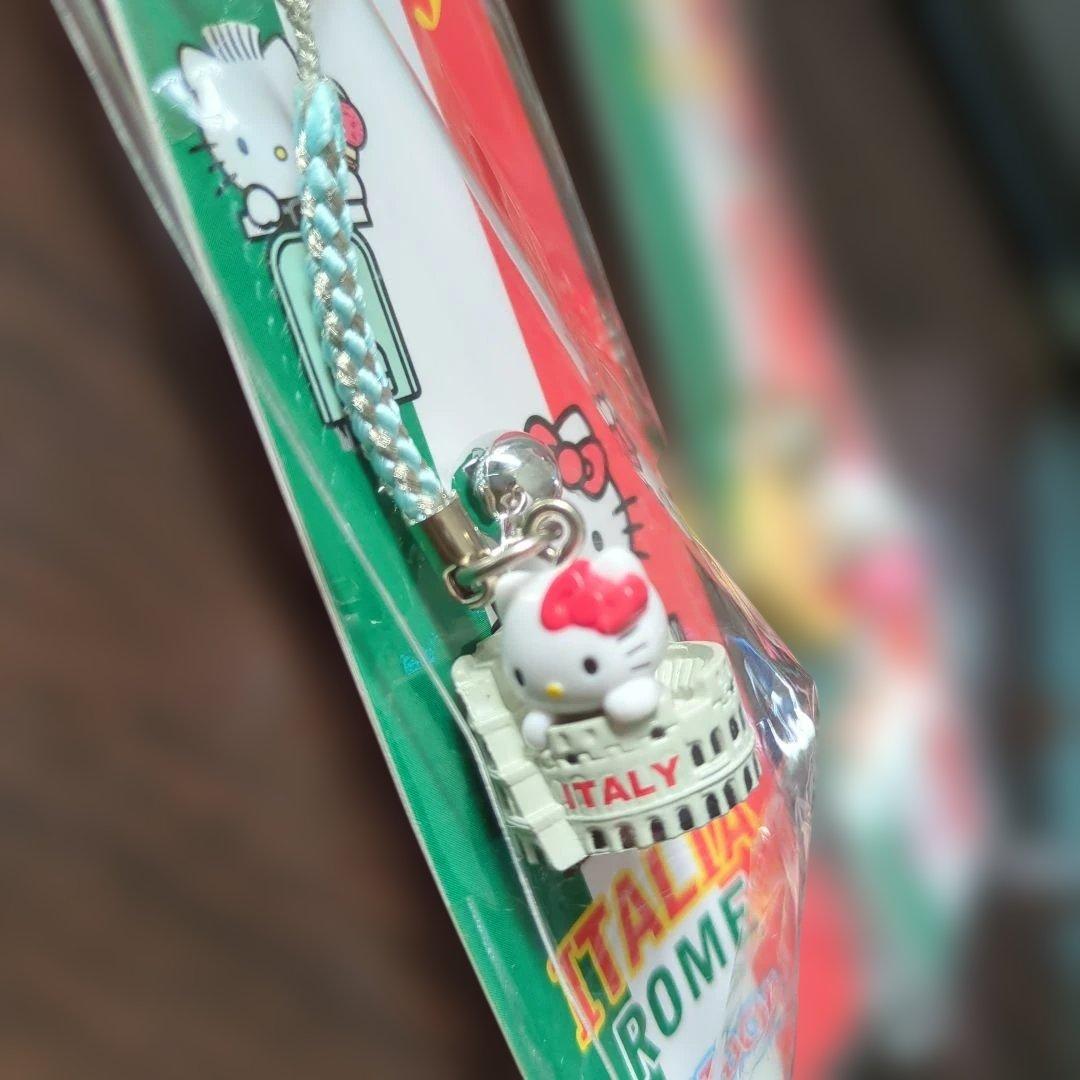本日限定価格☆ハローキティ イタリアローマ ストラップ 2個セットご当地