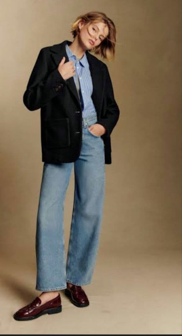 Sezane Jack Jacket セザンヌのウールジャケットブラックM