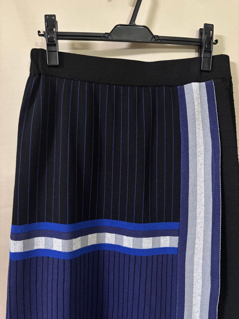 美品 山本寛斎 スーパーレディ◇3L Wゴム仕様 ロングニットスカート