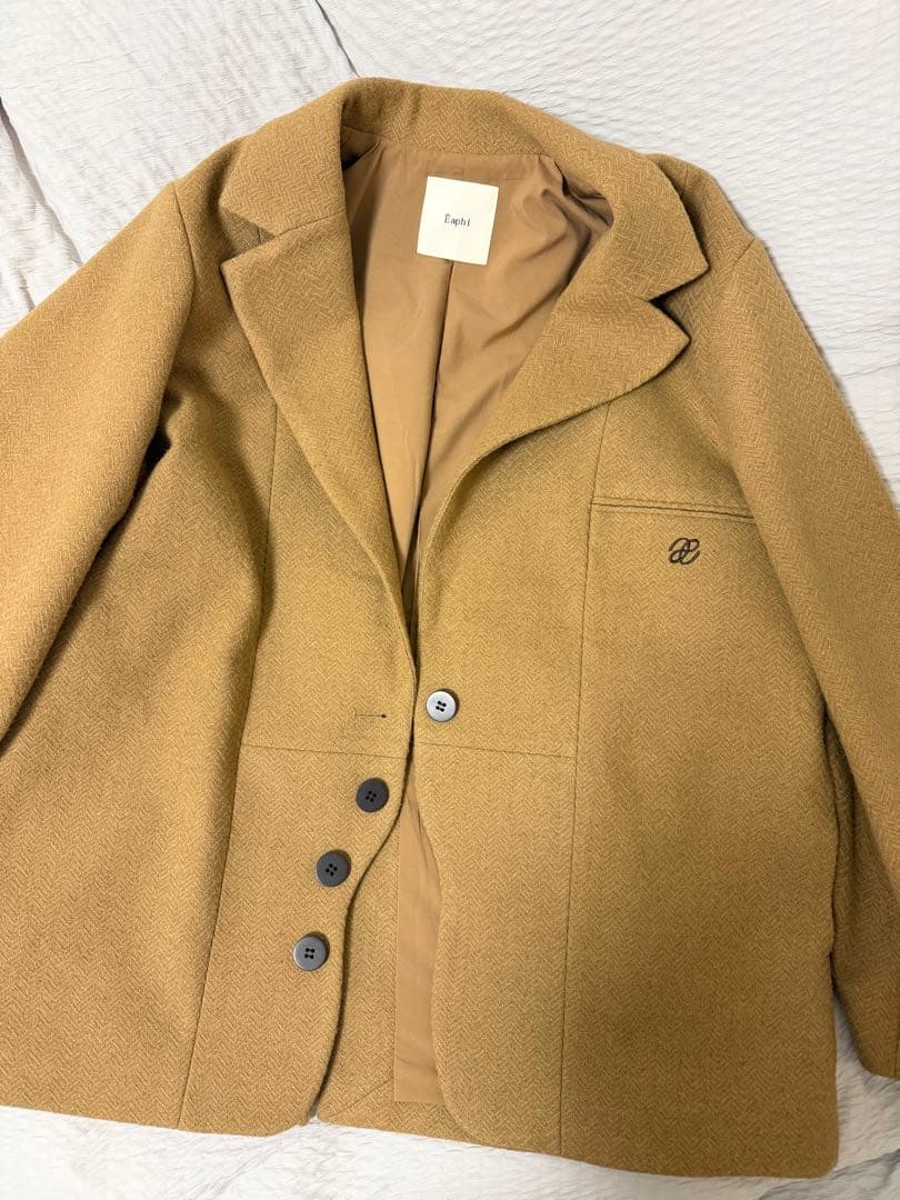 ジャケット・アウター Eaphi CLASSIC WOOL WAVE JACKET