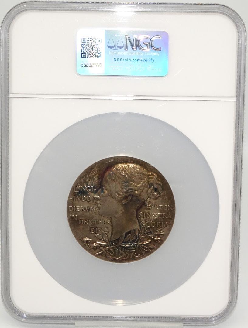 イギリス　1897年　ヴィクトリア　ビクトリア　銀貨　古銭　　NGC