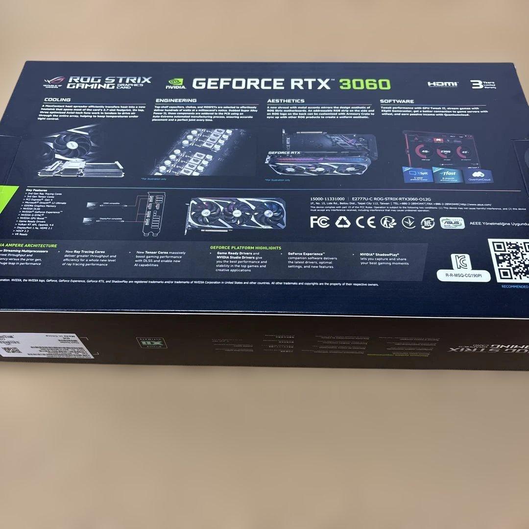 グラフィックボード・グラボ・ビデオカード ASUS GEFORCE RTX3060 OC 12GB ROG STRIX