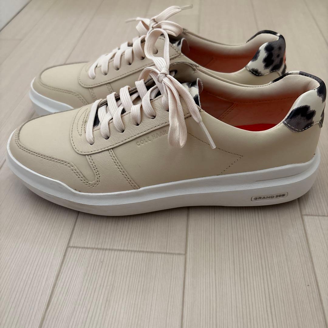 COLE HAAN GrandPro ベージュレザーシューズ