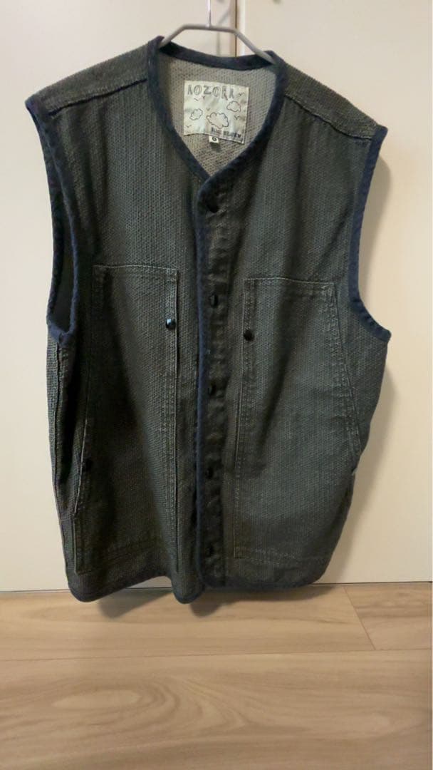 AOZORA BLUE HEAVE 24'AW 刺し子DENIM ベスト