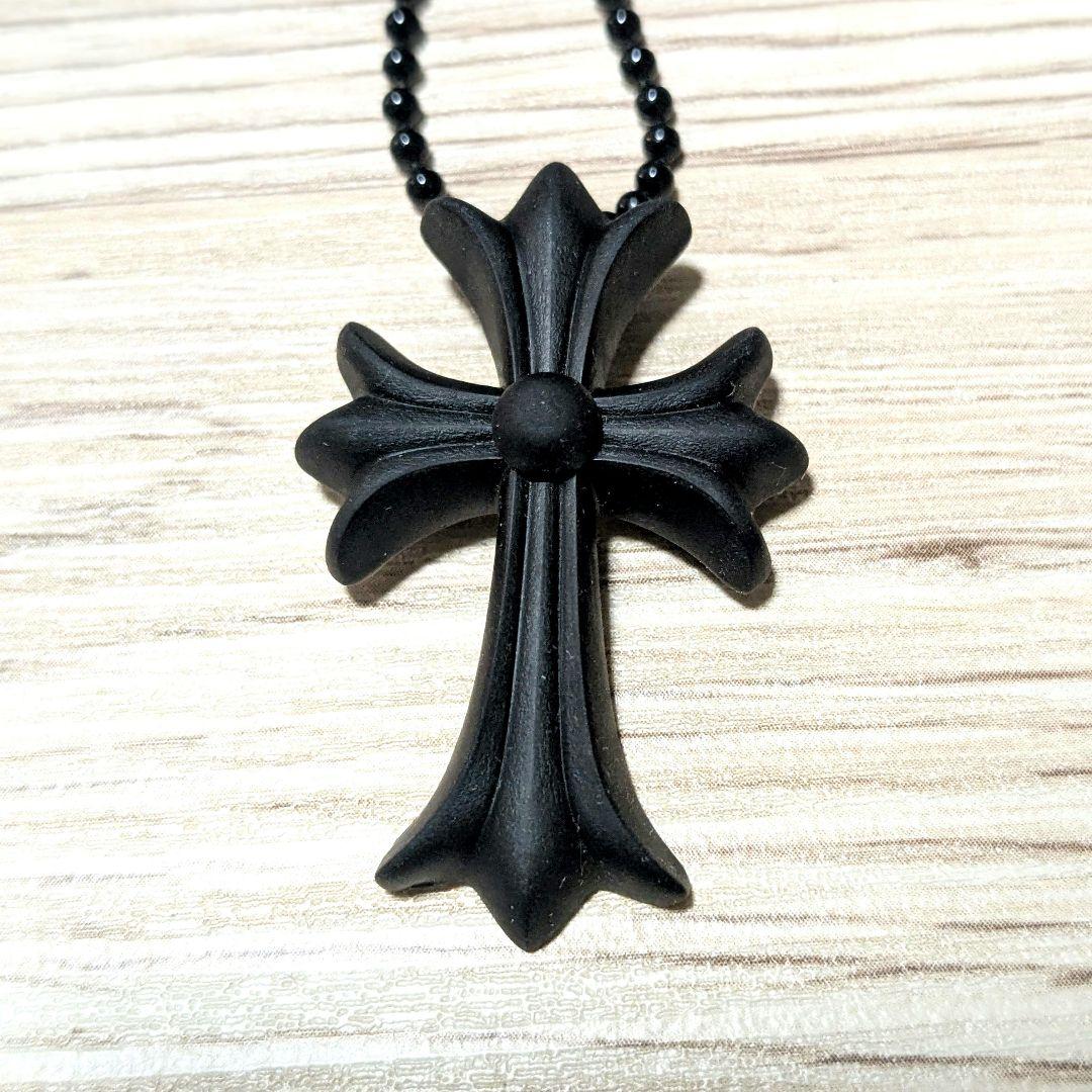 【正規】CHROME HEARTS クロムハーツ シリコンCHクロスネックレス