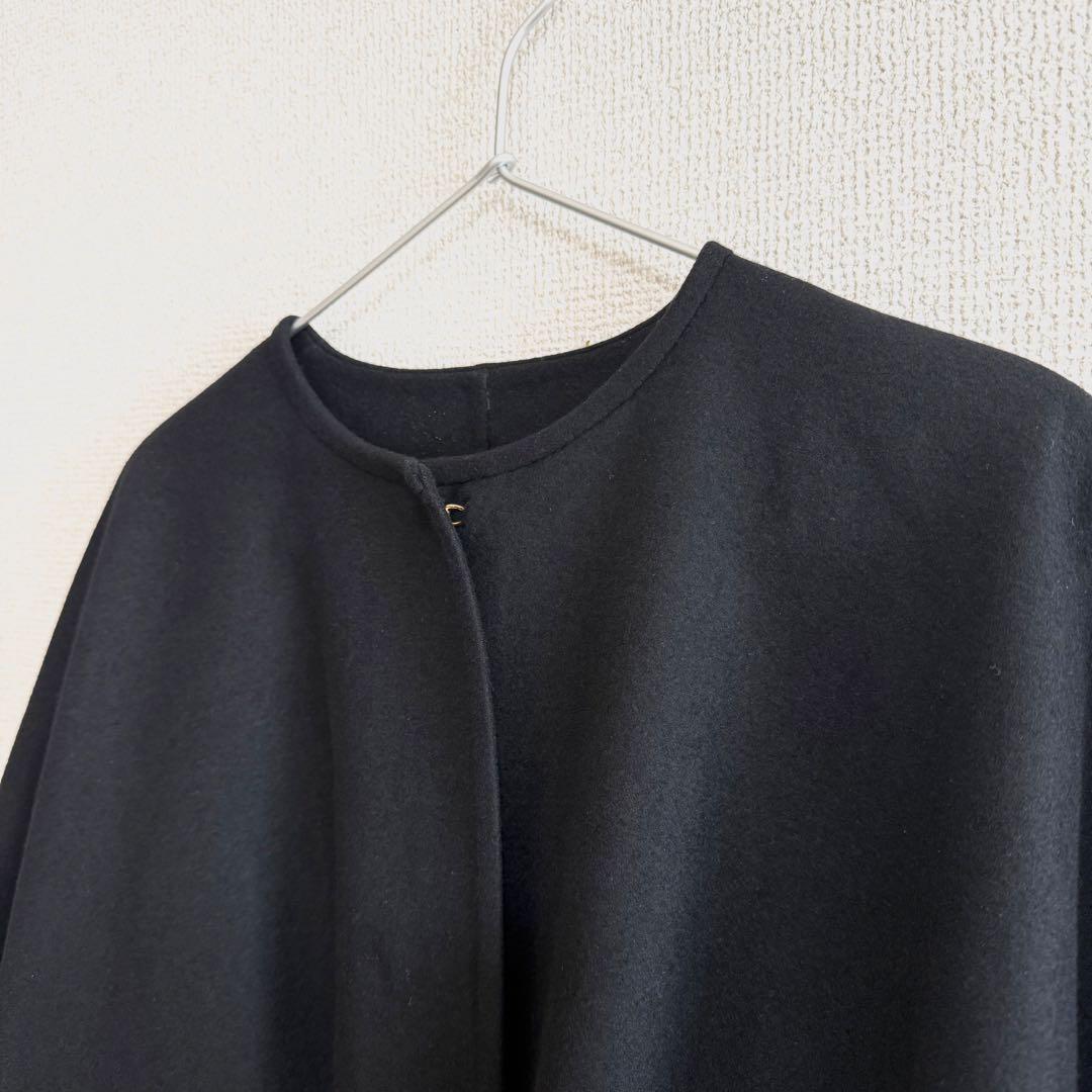 【極美品】Drawer リバー ノーカラーコート　36　大人気　定価16万