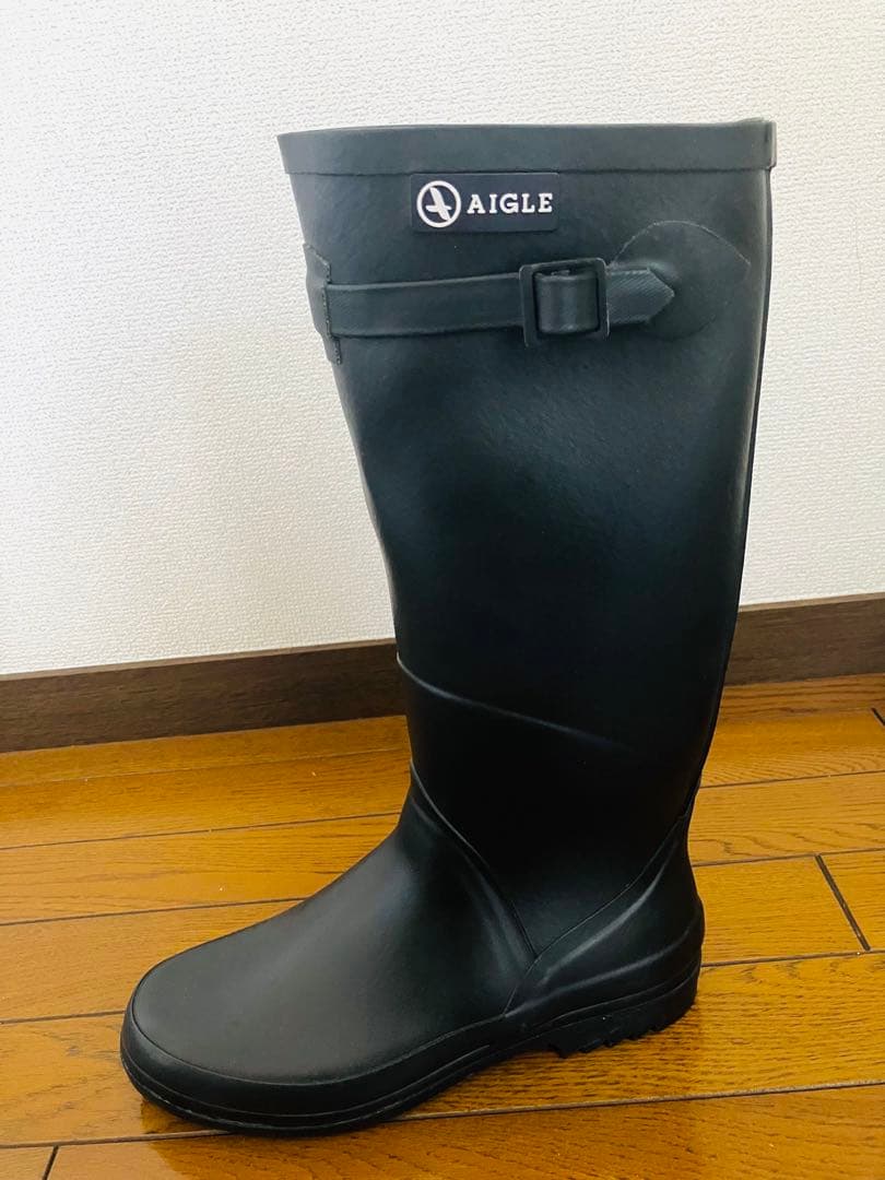 新品未使用☆AIGLE（エーグル）シャンタベルレインブーツ 37 黒　ラバー