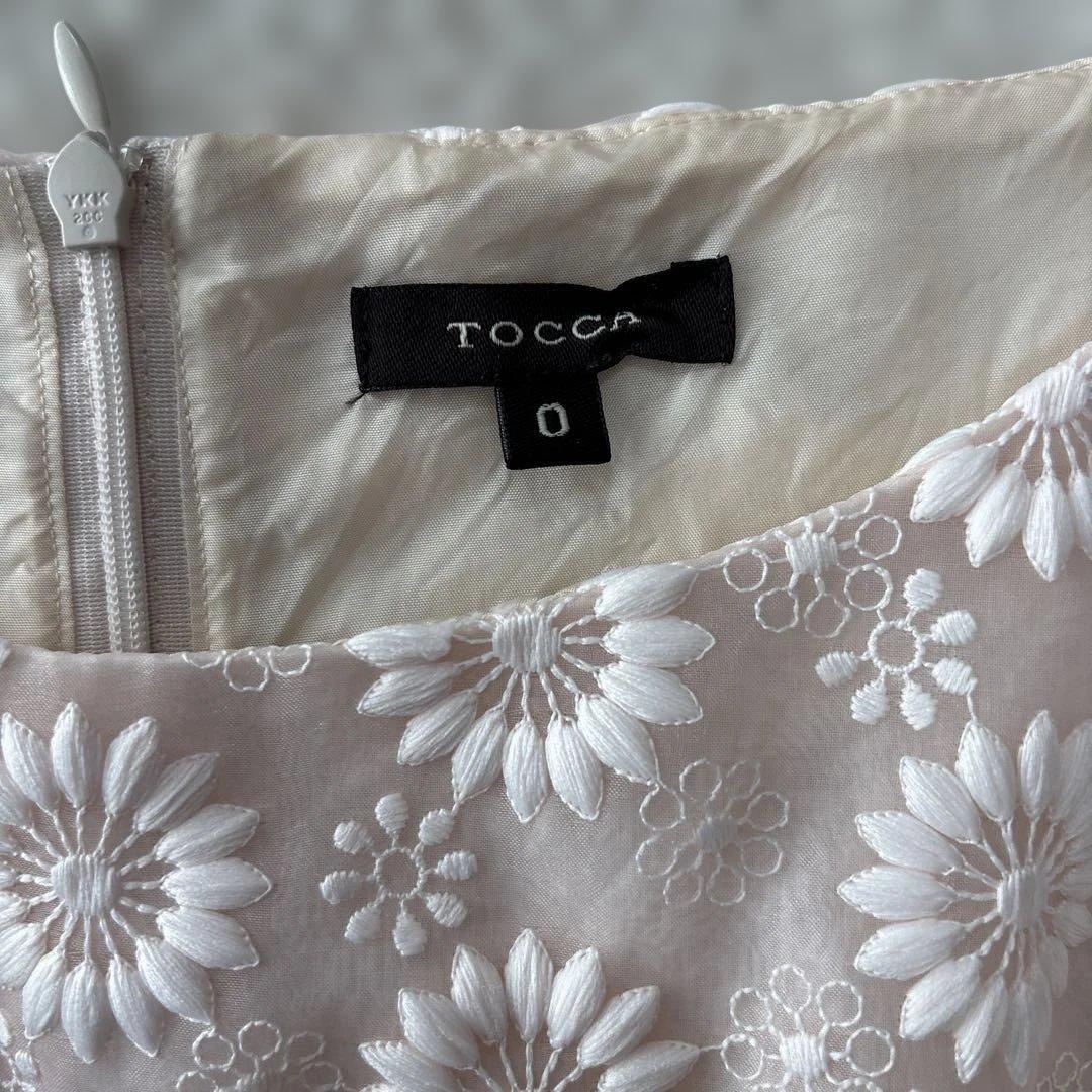 TOCCA 花柄刺繍 ノースリーブワンピース サイズ0