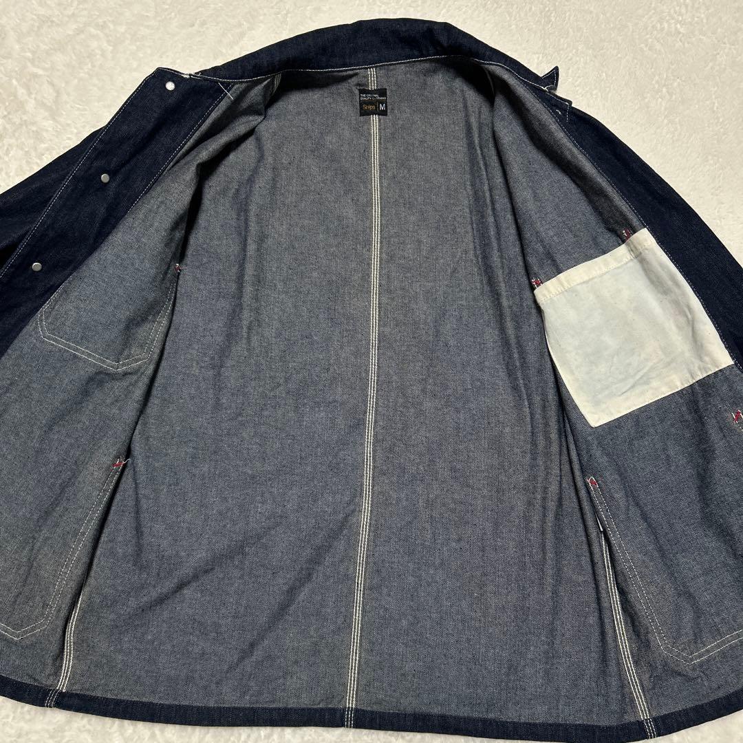 濃紺美品 日本製 ships シップス カバーオール デニムジャケット M