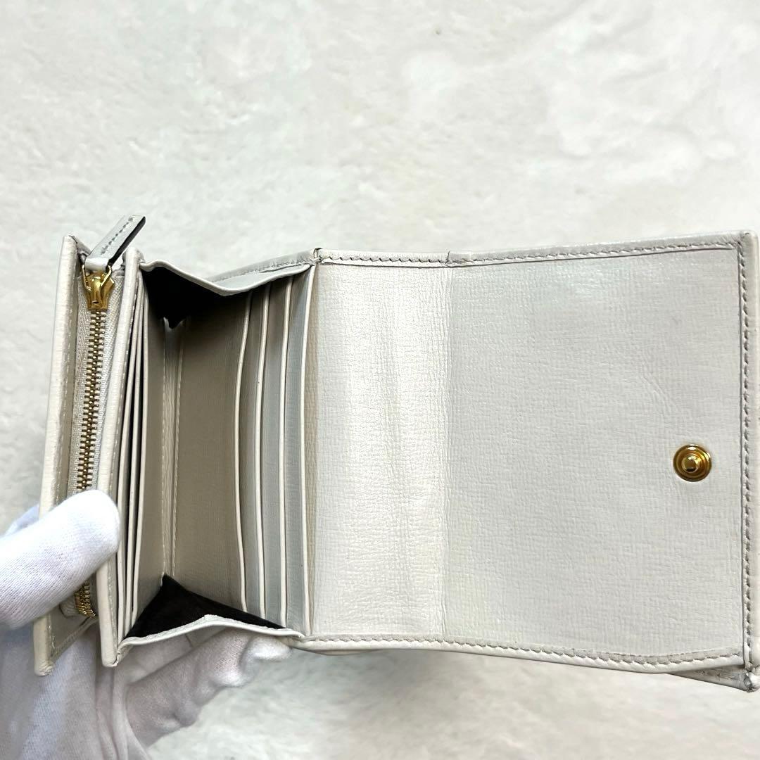 美品 GUCCI グッチ ホースビット 1955 GGキャンバス 二つ折り財布