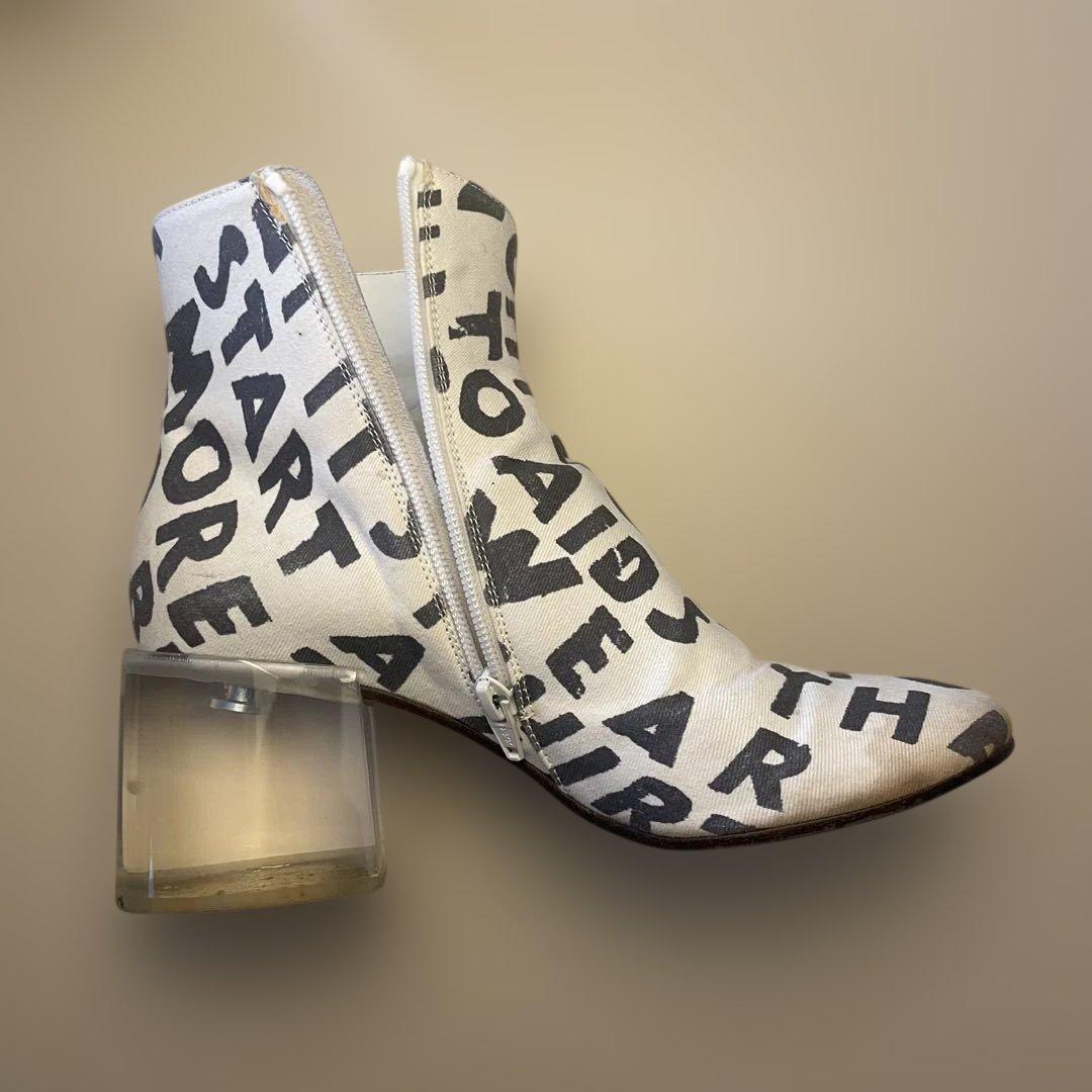 MM6 Maison Margiela マルジェラ テキストキャンパスブーツ