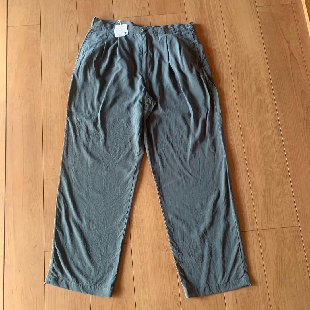 Papás グレー パンツ 綿100%