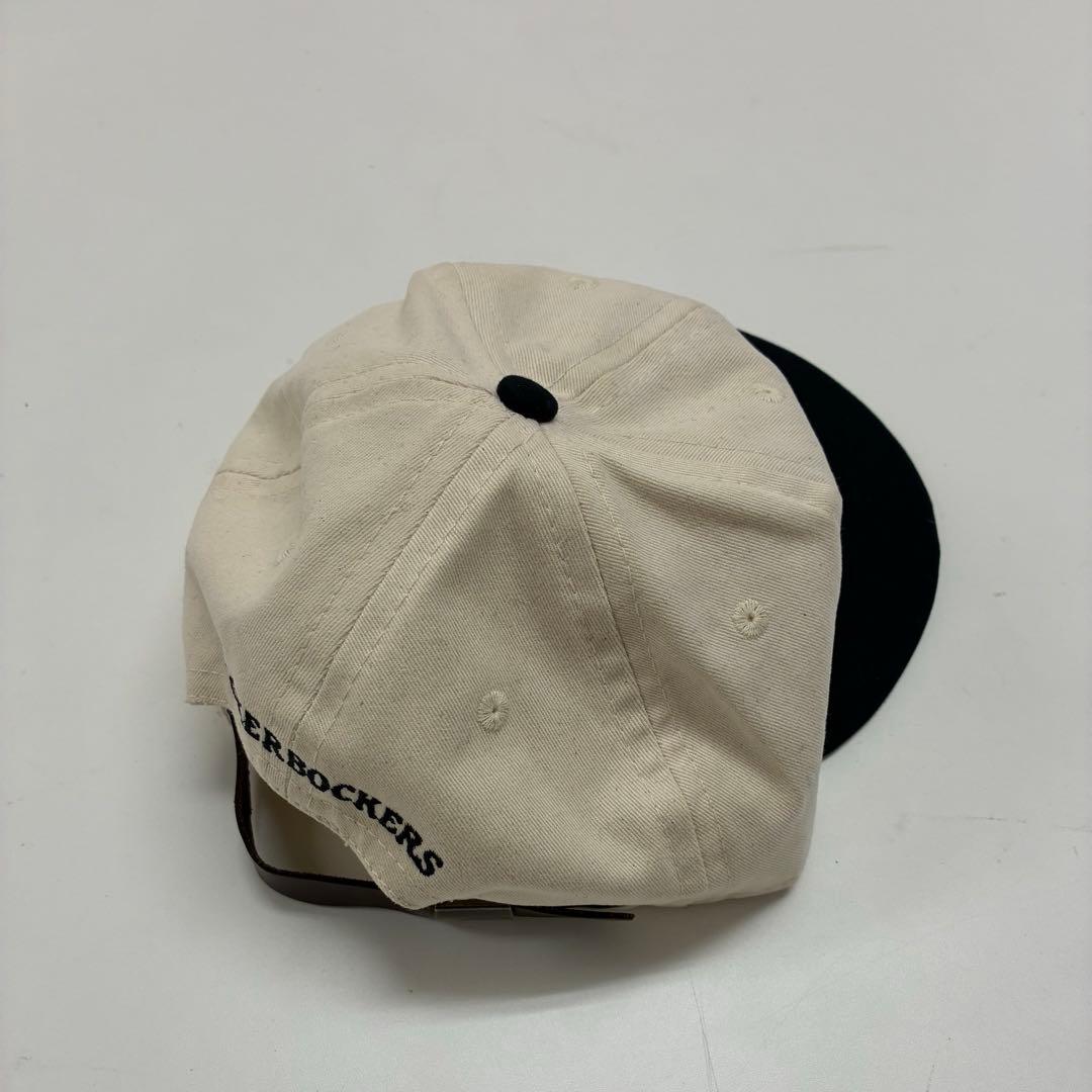 Ebbets Field Flannels キャップ オフホワイト×ブラック