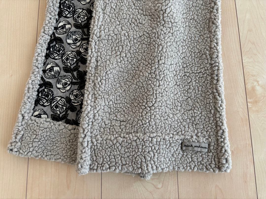 【美品】ミナペルホネン mina perhonen rosy ボアマフラー