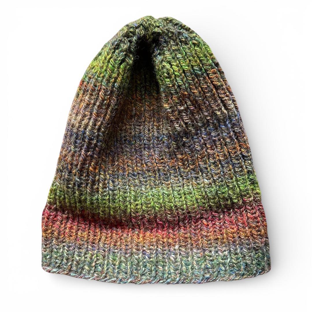 90s VINTAGE HANDKNITS アイルランド製 カラフル ニット帽