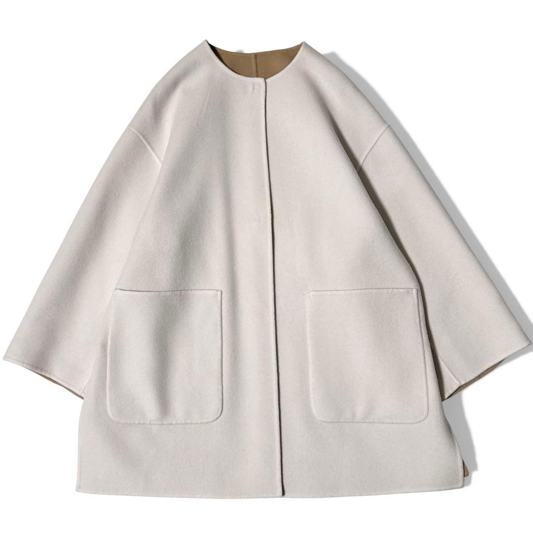 極美品✨️24AW　ユナイテッドアローズ　バイカラー リバー ミドルコート