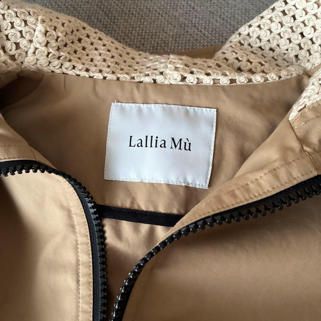 ラリアムー Lallia Mu テントライン ミリタリー コート アウター 38
