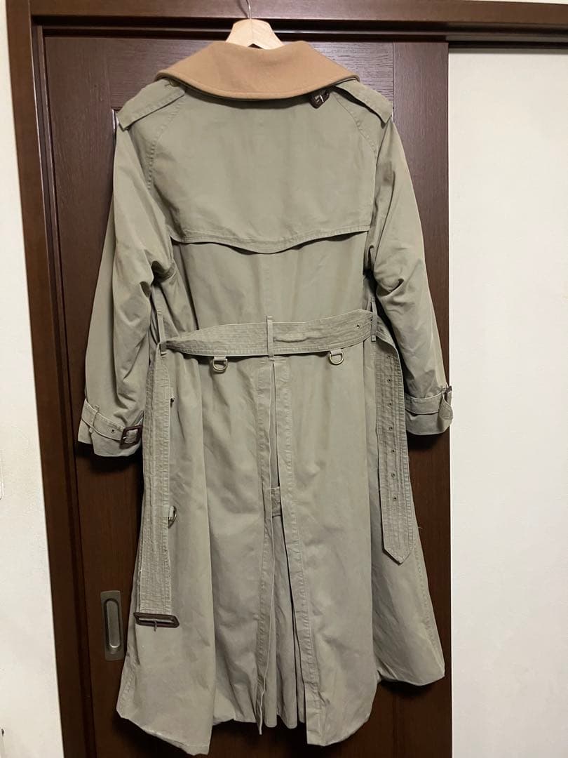 90s バーバリー トレンチコート 一枚袖 トレンチ21 フルセット ベージュ