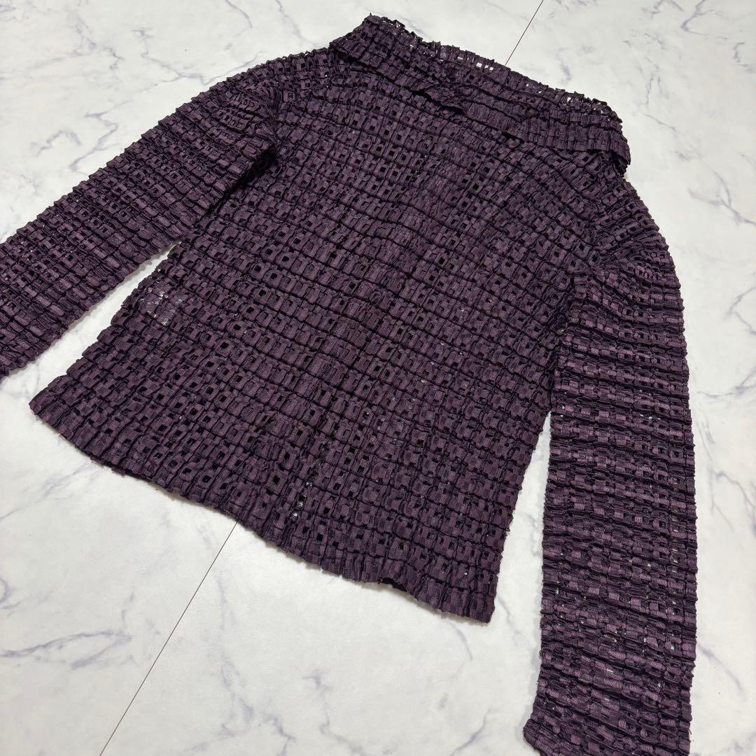 me ISSEY MIYAKE レース カーディガン ジャケット