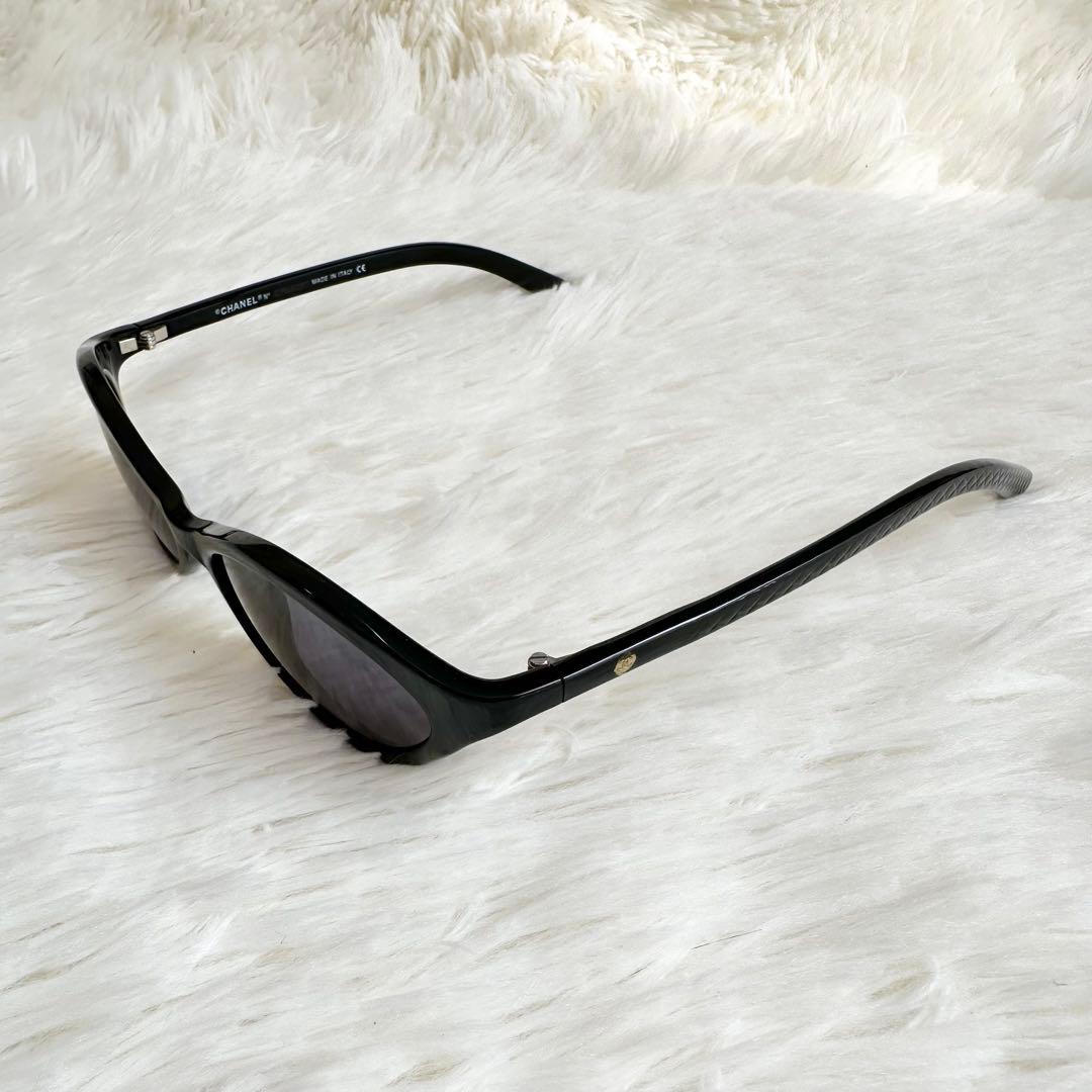 美品 CHANEL シャネル サングラス キャットアイ 5001 ココマーク