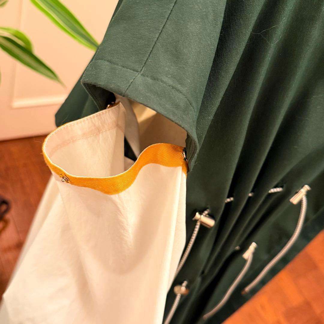 【美品】UN3D．ドローストリングコート DRAWSTRING CT 春夏