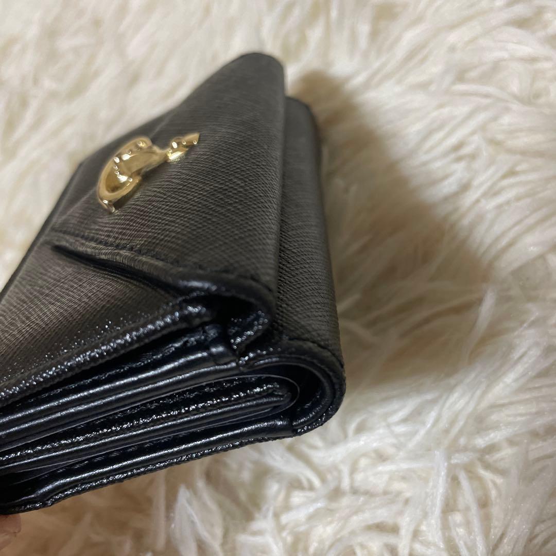 美品✨ ヴィヴィアンウエストウッド 三つ折り財布 レザー レター型