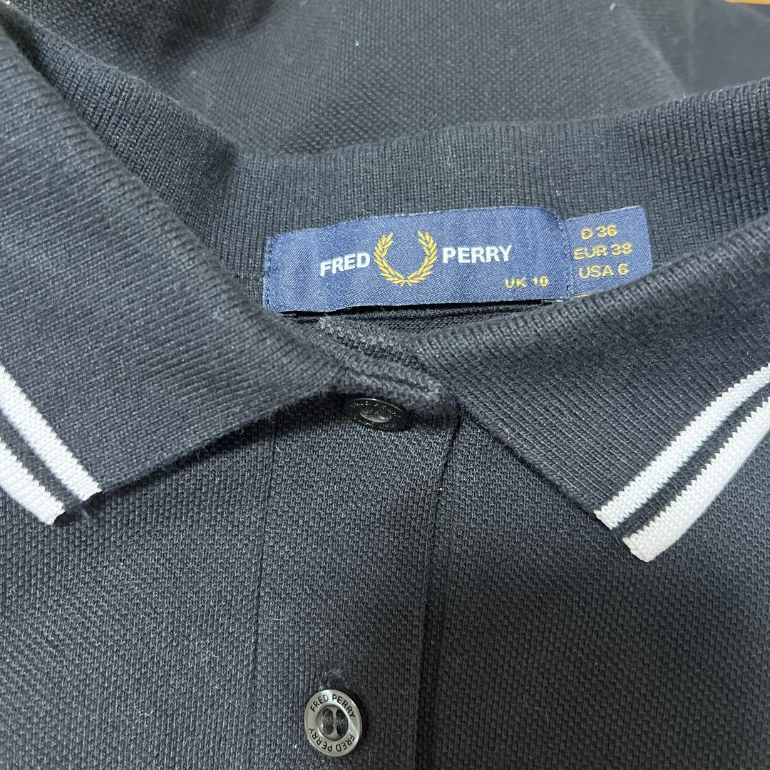 FRED PERRY ネイビー ポロシャツ 半袖 UK 16