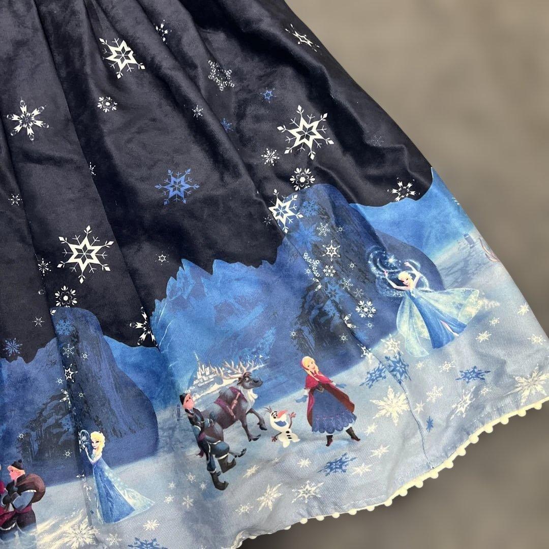 か*お様 新品 シークレットハニー アナと雪の女王 ファー襟 ワンピース ディズ