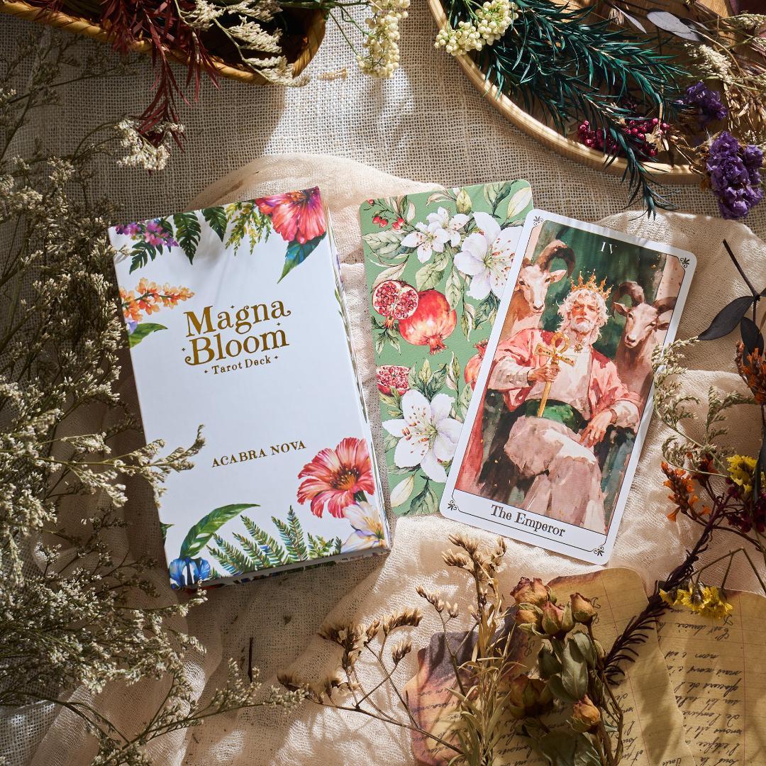 【正規品タロットカード】クラファン完売✨透明感あふれる水彩画✨生命の開花のデッキ