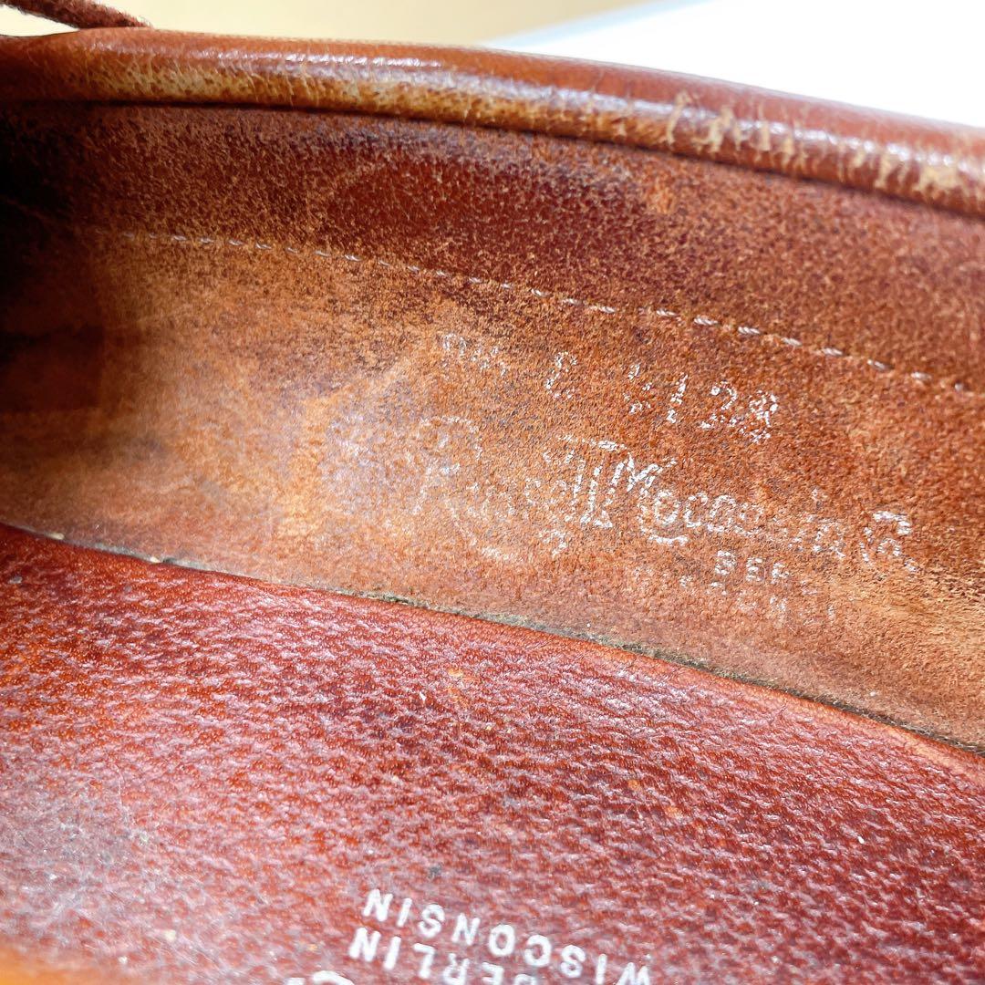 ラッセルモカシン　デッキシューズ　ビブラムソール　27.5cm レザー