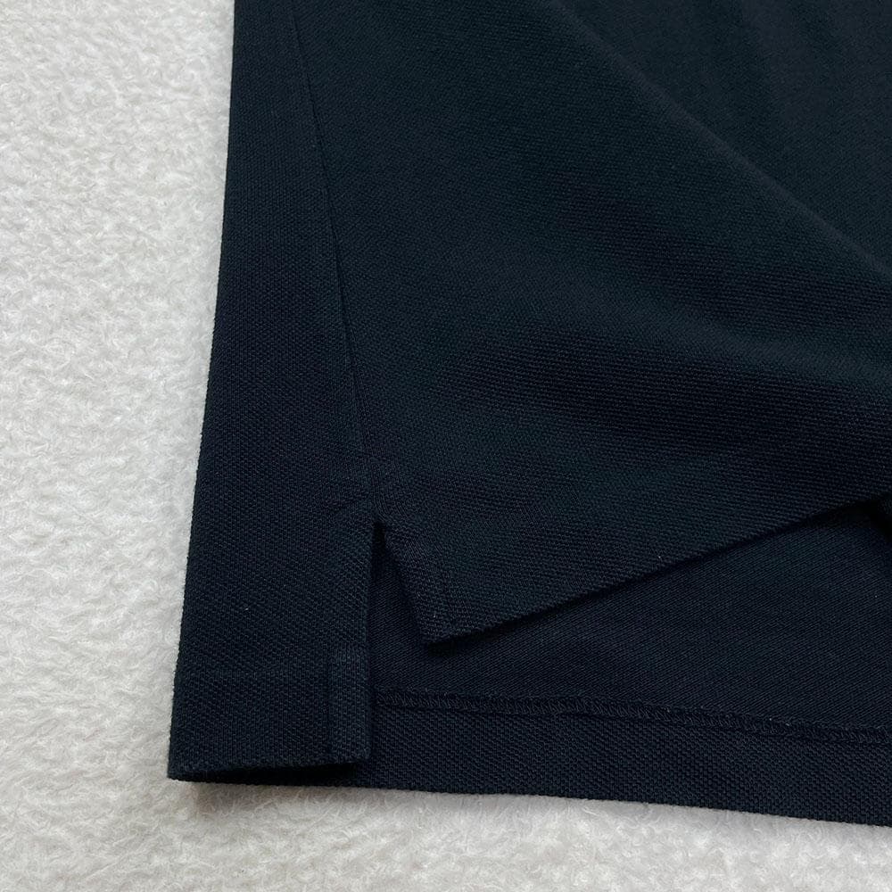 RALPH LAUREN　ポロシャツ　パールビース　ビッグポニー　黒　5つボタン