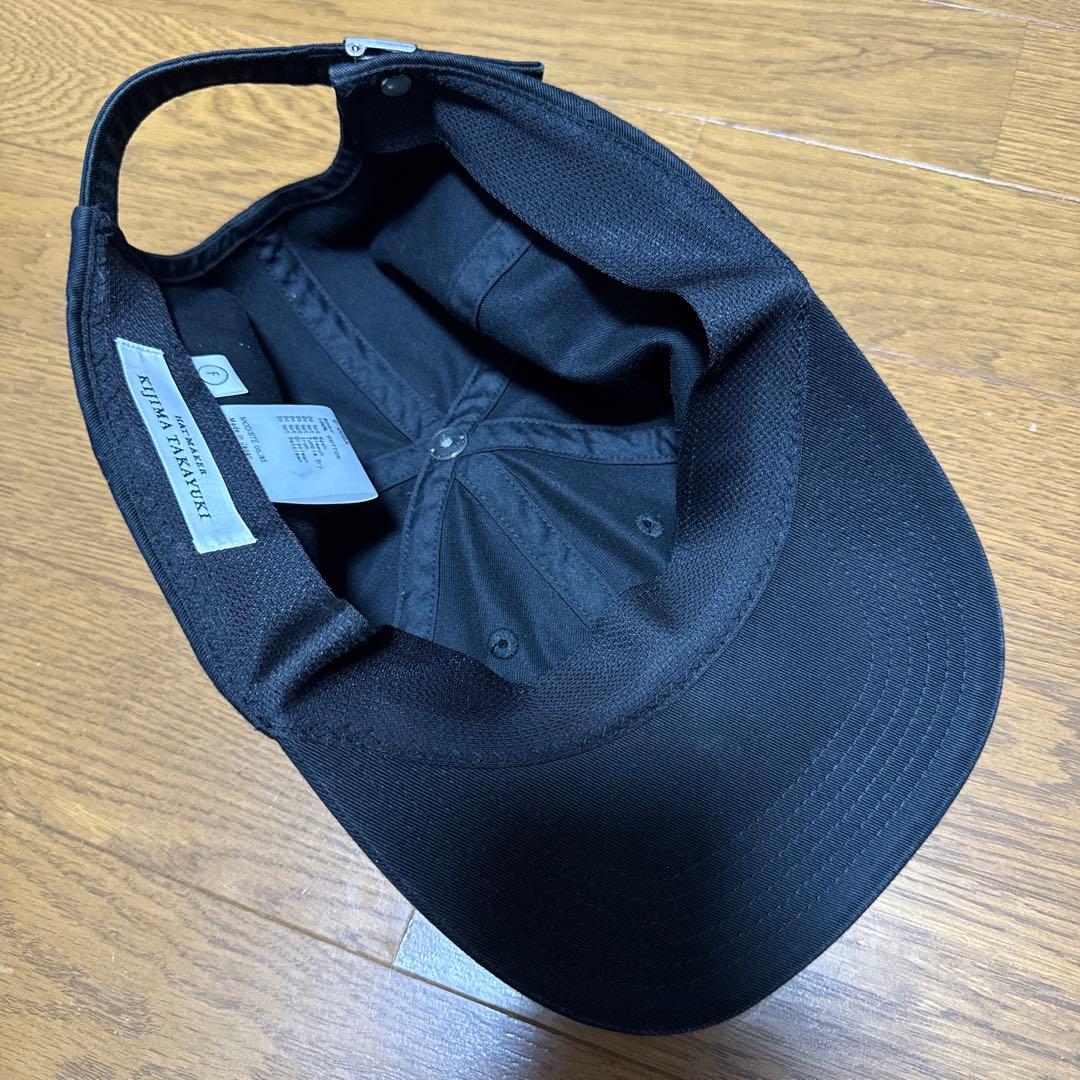 帽子 KIJIMA TAKAYUKI COTTON 6PANEL CAP BLACK